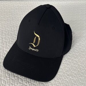 Disney Black and Gold Adjustable Hat 70th Anniversary